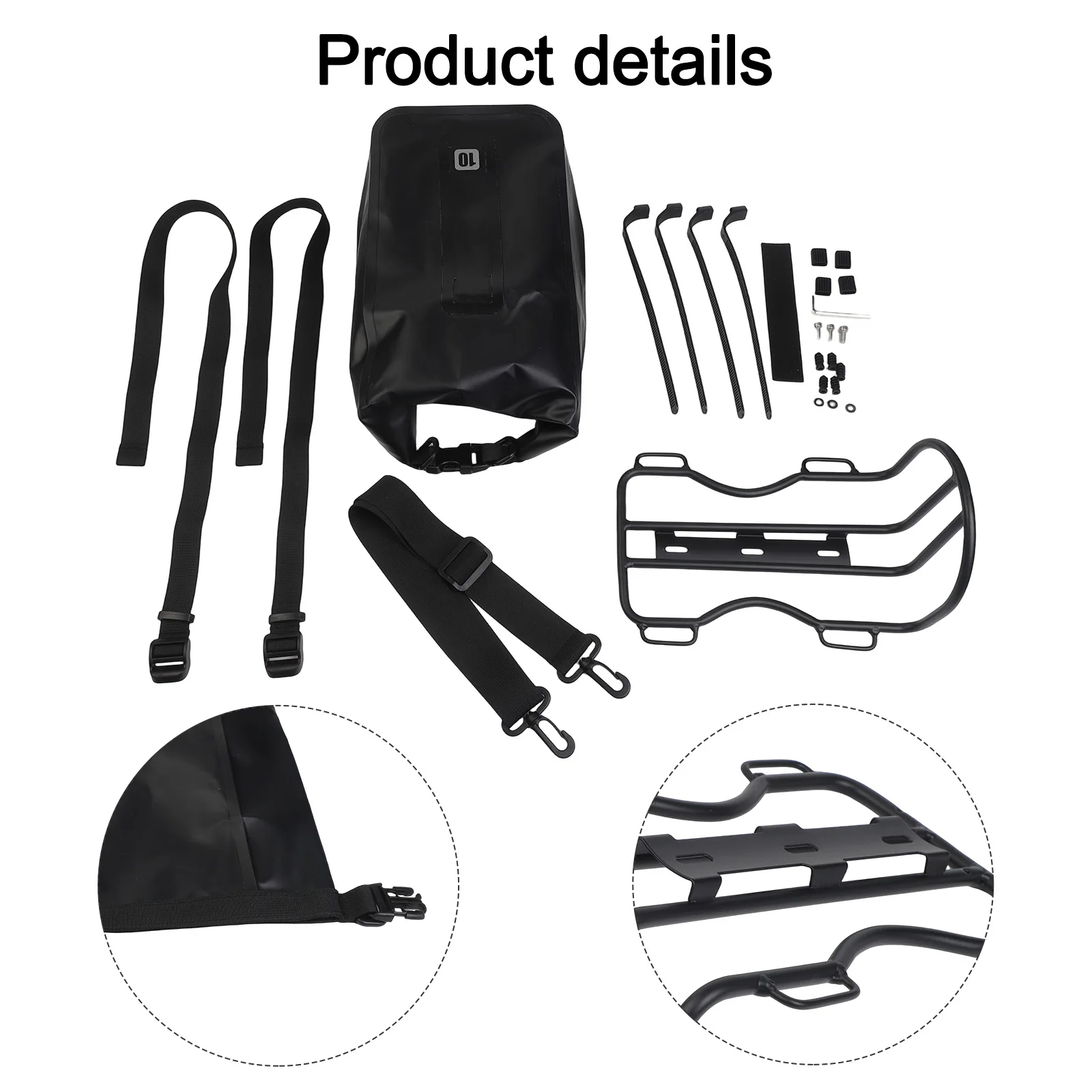 Aluminum Alloy Bike Accessory Scooter Front Bag Waterproof Storage Adjustable Design Compatible With E-bike Easy To Install
Aluminum Alloy Bike Accessory Scooter Front Bag Waterproof Storage Adjustable Design Compatible With E-bike Easy To Install