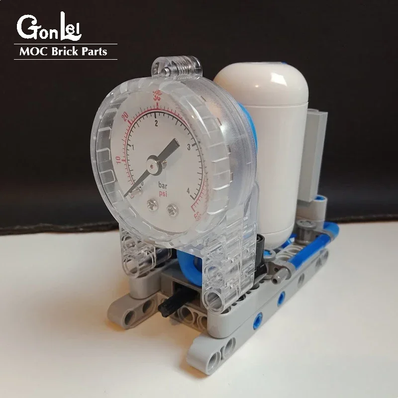 Techncial Pneumatics Pressure Gauge Cylinder & Valve Building Blocks Model Matched with 64065 75974 Airtank Manometer MOC Parts
Techncial Pneumatics Pressure Gauge Cylinder & Valve Building Blocks Model Matched with 64065 75974 Airtank Manometer MOC Parts