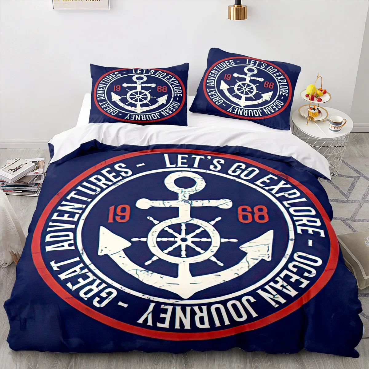 Marine Anchor Bedding Set Ocean Sea 3d Duvet Cover Sets Comforter Bed Linen Twin Queen King Single Size Blue Ship Vessel Kids
Marine Anchor Bedding Set Ocean Sea 3d Duvet Cover Sets Comforter Bed Linen Twin Queen King Single Size Blue Ship Vessel Kids