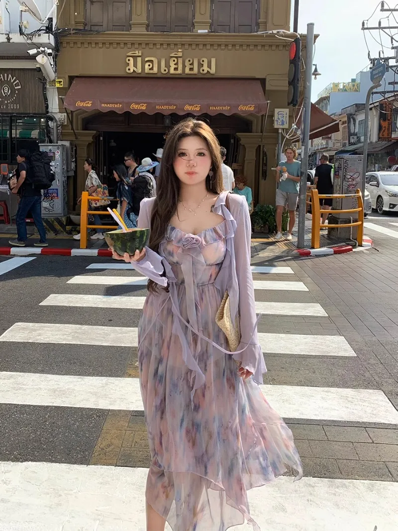 2025 Spring Summer Floral Chiffon Dress Women Ceremonial dress Plus Size Anne Sleeveless Strapless Boho Style Dress
2025 Spring Summer Floral Chiffon Dress Women Ceremonial dress Plus Size Anne Sleeveless Strapless Boho Style Dress
