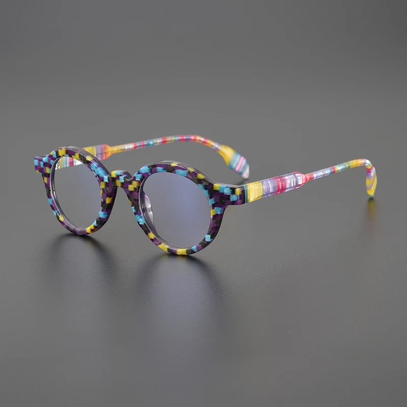 Designer Style Round Colorful Acetate Glasses Frames Retro Fashion Eyeglasses For Men Women Japanese Handmade Eyewear
Designer Style Round Colorful Acetate Glasses Frames Retro Fashion Eyeglasses For Men Women Japanese Handmade Eyewear