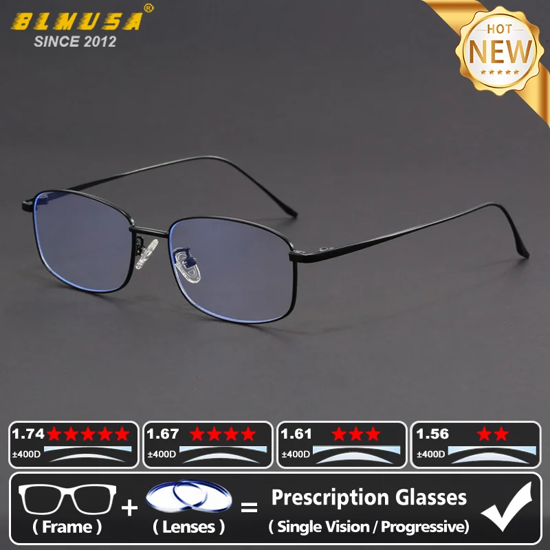 BLMUSA Retro Small Square Frame Progressive Prescription Glasses Men Women Business Anti Blue Light Myopia Computer Eyeglasses
BLMUSA Retro Small Square Frame Progressive Prescription Glasses Men Women Business Anti Blue Light Myopia Computer Eyeglasses