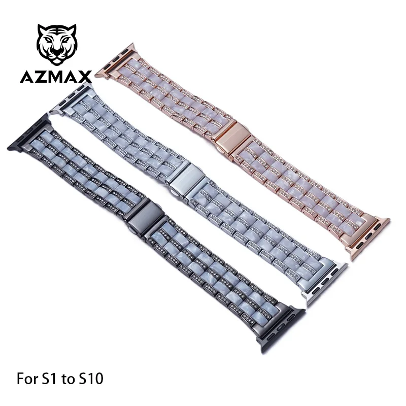AZMAX женский браслет для Apple Watch Ultra 1/2 49 мм, ремешок 46 мм, 40 мм, 45 мм, 44 мм, 41 мм, 42 мм для серии Iwatch
AZMAX женский браслет для Apple Watch Ultra 1/2 49 мм, ремешок 46 мм, 40 мм, 45 мм, 44 мм, 41 мм, 42 мм для серии Iwatch