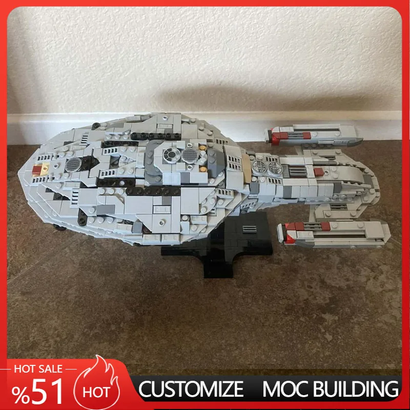 742PCS Sci Fi Medium Galaxy Starship MOC Model Custom Building Blocks DIY Assembly Toy Home Collection Birthday Christmas Gift
742PCS Sci Fi Medium Galaxy Starship MOC Model Custom Building Blocks DIY Assembly Toy Home Collection Birthday Christmas Gift