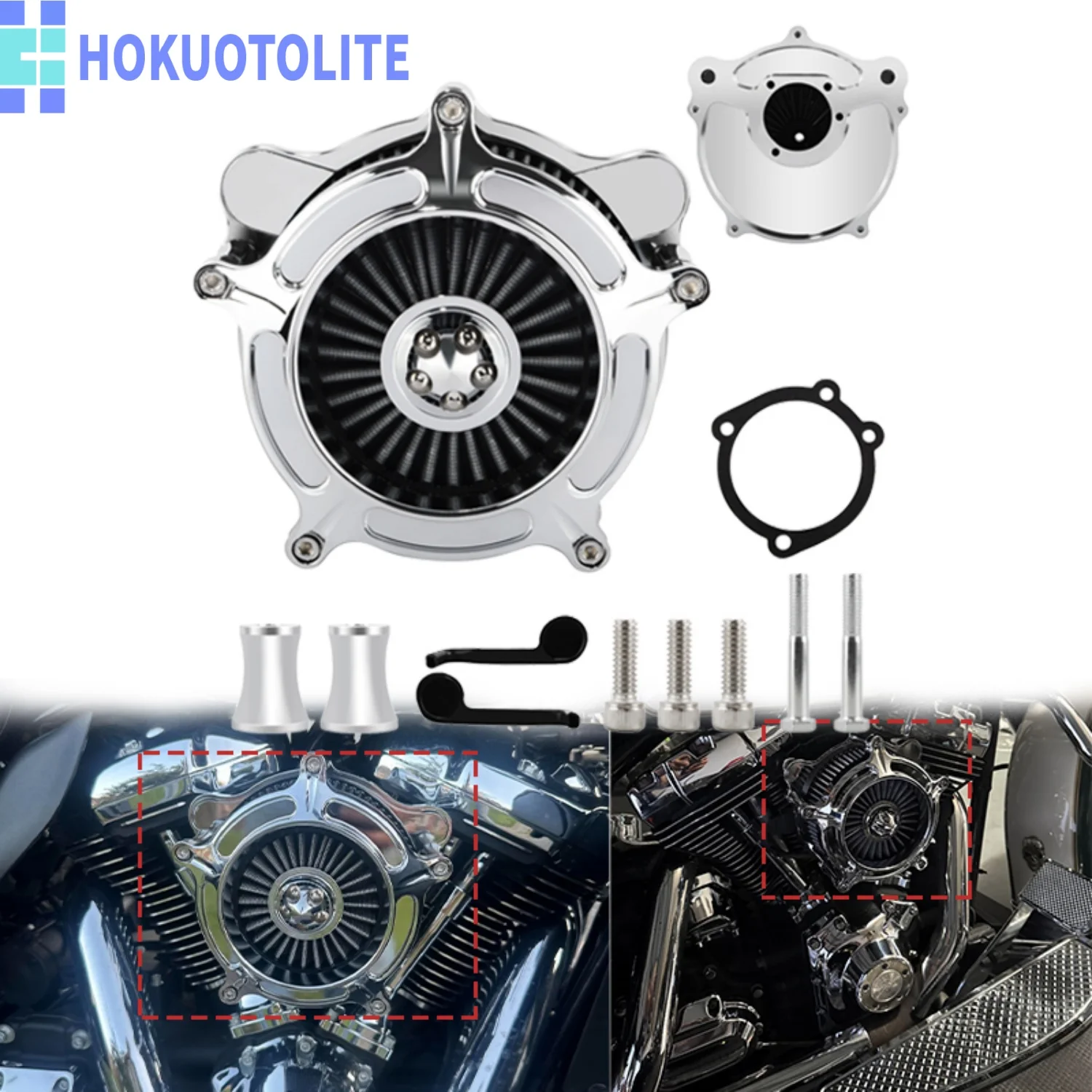 Chrome Plated Motorcycle Air Filter Part For Harley Sportster XL883 XL1200 Dyna Softail Touring Road King Street Bob Fat Boy
Chrome Plated Motorcycle Air Filter Part For Harley Sportster XL883 XL1200 Dyna Softail Touring Road King Street Bob Fat Boy