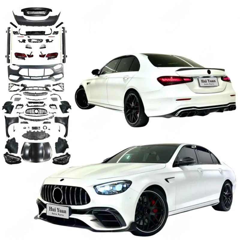 Wide-Body Body Kits Grille Fenders Hoods Rear Diffuser Tips for 2016-2020 E-class W213 Upgrade 2023 E63 Mode
Wide-Body Body Kits Grille Fenders Hoods Rear Diffuser Tips for 2016-2020 E-class W213 Upgrade 2023 E63 Mode