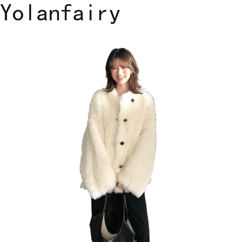 YOLANFAIRY Real Lamb Fur Coats Woman Winter Luxury 2026 Genuine Sheepskin Leather Fur Jacket Mid-length Natural Shearling Coat
YOLANFAIRY Real Lamb Fur Coats Woman Winter Luxury 2026 Genuine Sheepskin Leather Fur Jacket Mid-length Natural Shearling Coat