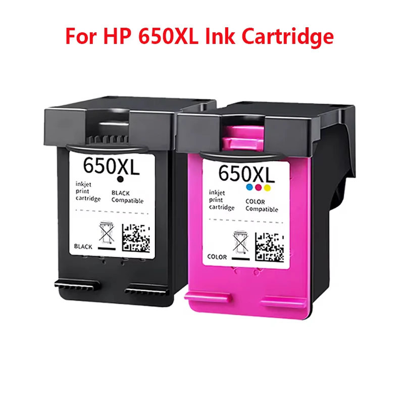 650XL Ink Cartridge Replacement For HP 650 HP650 XL Compatible Deskjet 1015 1515 2515 2645 3510 4518 4645 Printer
650XL Ink Cartridge Replacement For HP 650 HP650 XL Compatible Deskjet 1015 1515 2515 2645 3510 4518 4645 Printer