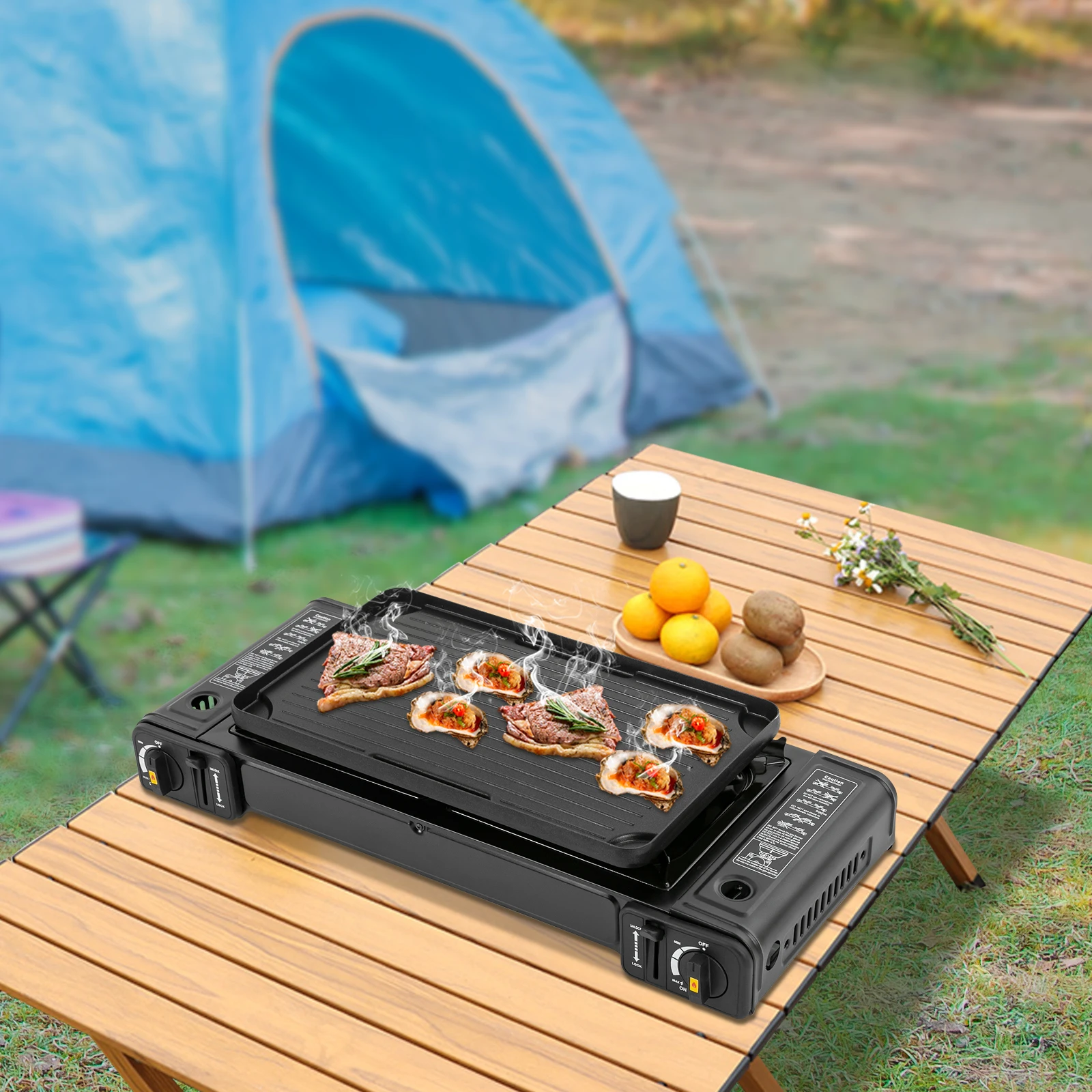 Portable Camping Stove 2 Burners Camping Stove Camping Stove For Camping, Traveling, Hiking, Picnics, Patio Barbecue Parties
Portable Camping Stove 2 Burners Camping Stove Camping Stove For Camping, Traveling, Hiking, Picnics, Patio Barbecue Parties