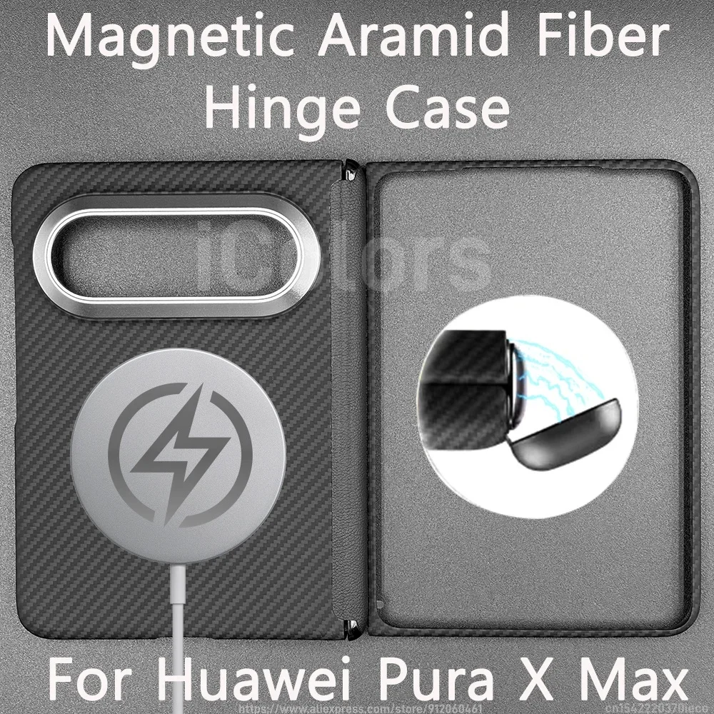Hinge Case for Huawei Pura X Max Aramid Carbon Fiber Case Magnetic MagSafe Compatible Ultra Slim Armor Protective Cover
Hinge Case for Huawei Pura X Max Aramid Carbon Fiber Case Magnetic MagSafe Compatible Ultra Slim Armor Protective Cover