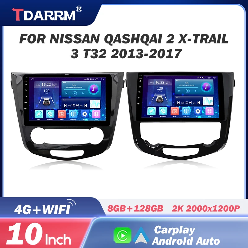 Car Radio Multimedia Video Player Navigation GPS Stereo Carplay For Nissan Qashqai 2 X-Trail 3 T32 2013-2017 Android 12 Player
Car Radio Multimedia Video Player Navigation GPS Stereo Carplay For Nissan Qashqai 2 X-Trail 3 T32 2013-2017 Android 12 Player