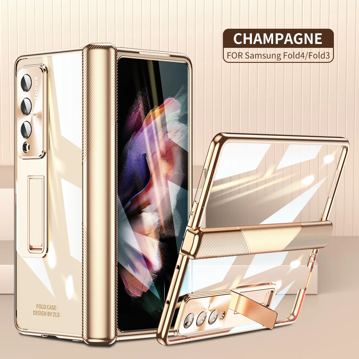 Electroplated transparent magnetic single hinge mobile phone case suitable for Samsung Zfold4/3 folding protective case
Electroplated transparent magnetic single hinge mobile phone case suitable for Samsung Zfold4/3 folding protective case