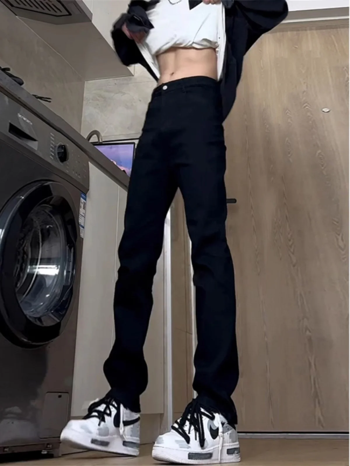 Bla Fce Lined Slim Fit Men's Jeans High Street Straight Leg American Sle Teenager Wear Resistant Stretch Denim Pants
Bla Fce Lined Slim Fit Men's Jeans High Street Straight Leg American Sle Teenager Wear Resistant Stretch Denim Pants