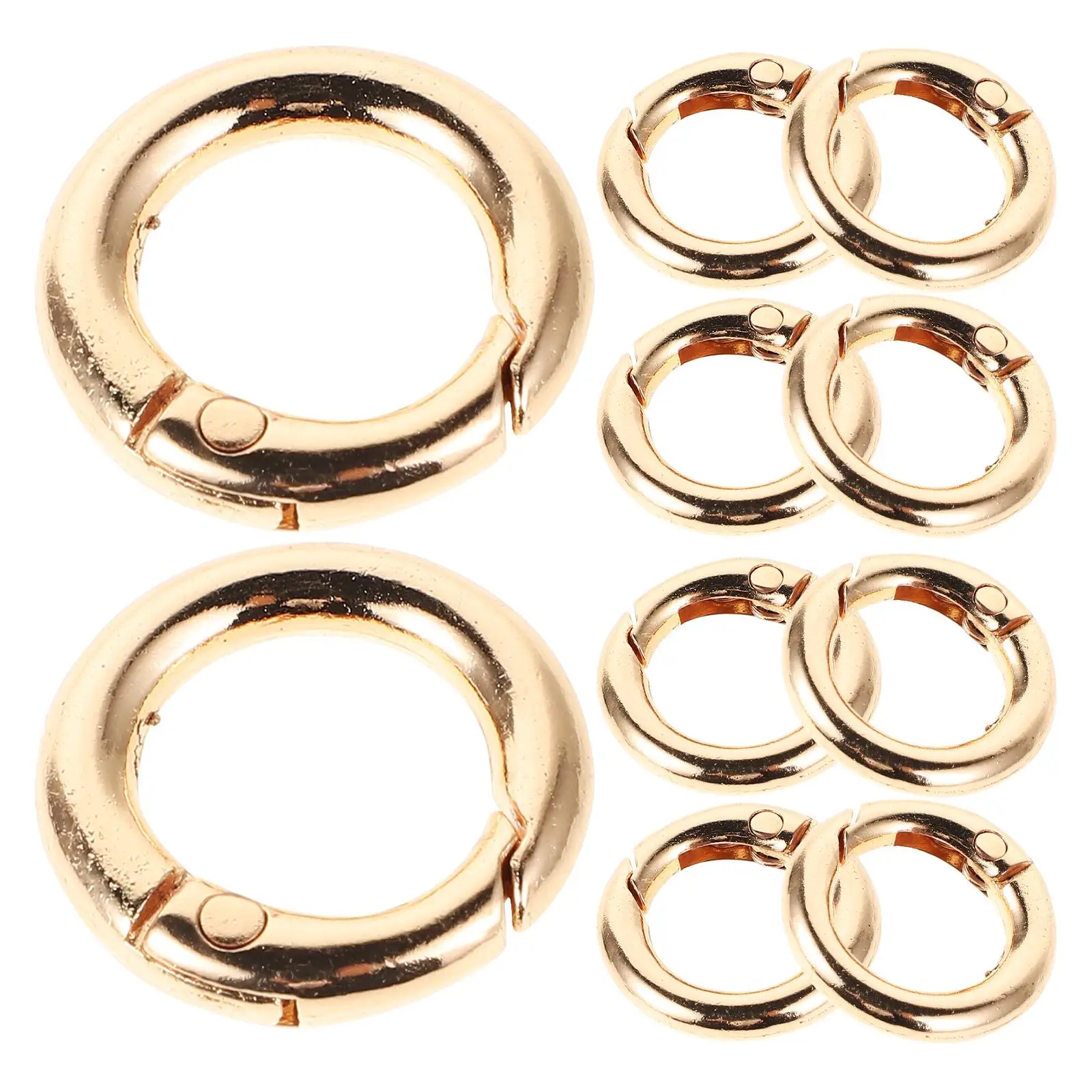16 Pcs Spring Buckle Keychain Accessories Heavy Duty Carabiner Hooks Round Rings for Bags Phone Cases Mini Clip Hardware Alloy
16 Pcs Spring Buckle Keychain Accessories Heavy Duty Carabiner Hooks Round Rings for Bags Phone Cases Mini Clip Hardware Alloy