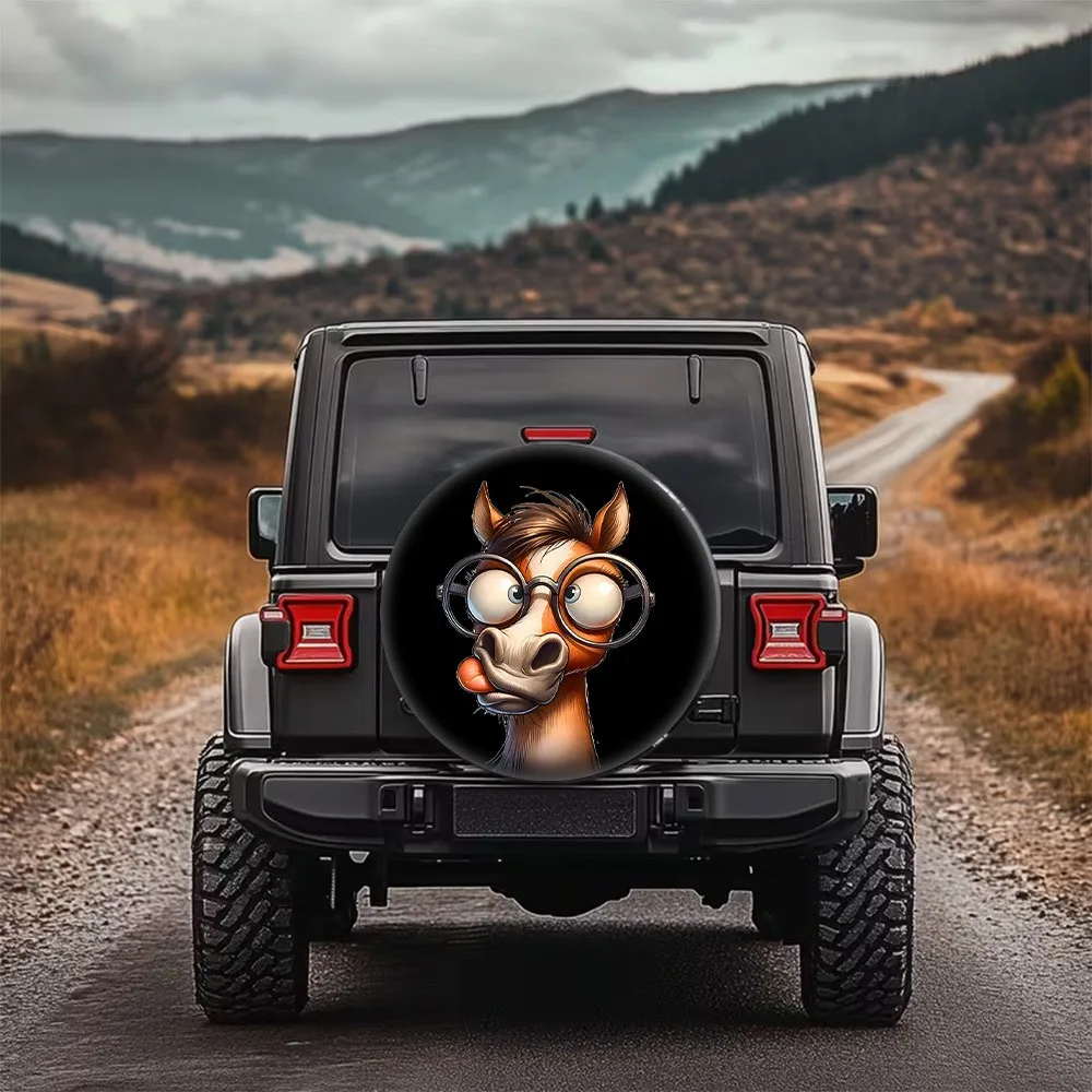 Funny Cartoon Horse Tire Cover Waterproof Spare Wheel Protector Universal Fit Protector
Funny Cartoon Horse Tire Cover Waterproof Spare Wheel Protector Universal Fit Protector