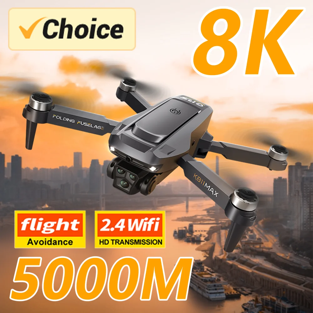 K811 Max Drone 5G Professional 4K HD Aerial Photography Dual-Camera Omnidirectional Obstacle Avoidance Drone with Screen Toy Gif
K811 Max Drone 5G Professional 4K HD Aerial Photography Dual-Camera Omnidirectional Obstacle Avoidance Drone with Screen Toy Gif