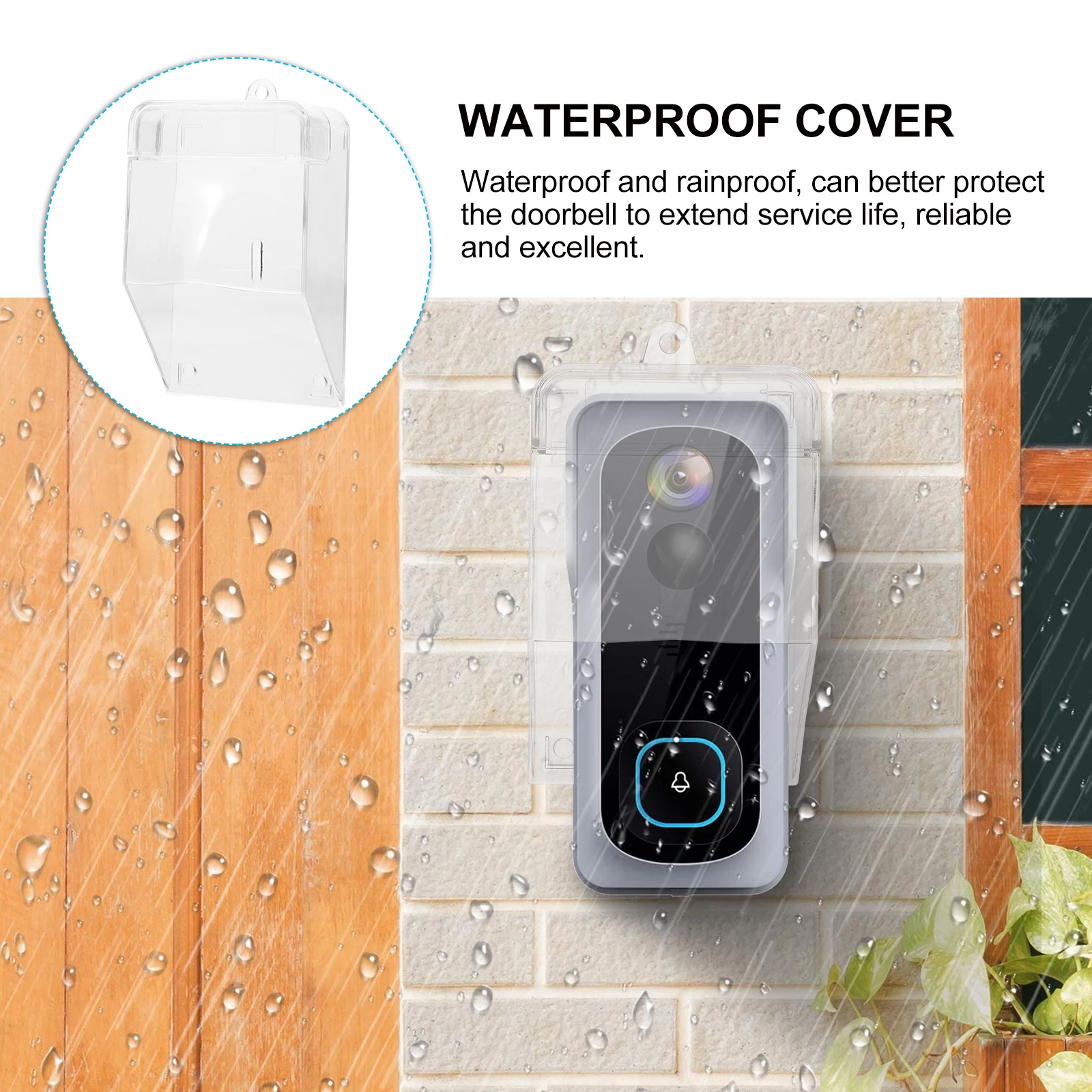 Waterproof Cover Doorbell Protector Guard Outdoor Protectors Indoor Weatherproof
Waterproof Cover Doorbell Protector Guard Outdoor Protectors Indoor Weatherproof