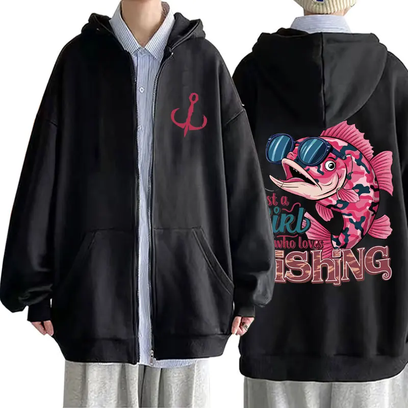 Funny Just A Girl Who Loves Fishing Fish Graphic Zipper Hoodie Men Women Casual Vintage High Quality Oversized Zip Up Hoodies
Funny Just A Girl Who Loves Fishing Fish Graphic Zipper Hoodie Men Women Casual Vintage High Quality Oversized Zip Up Hoodies