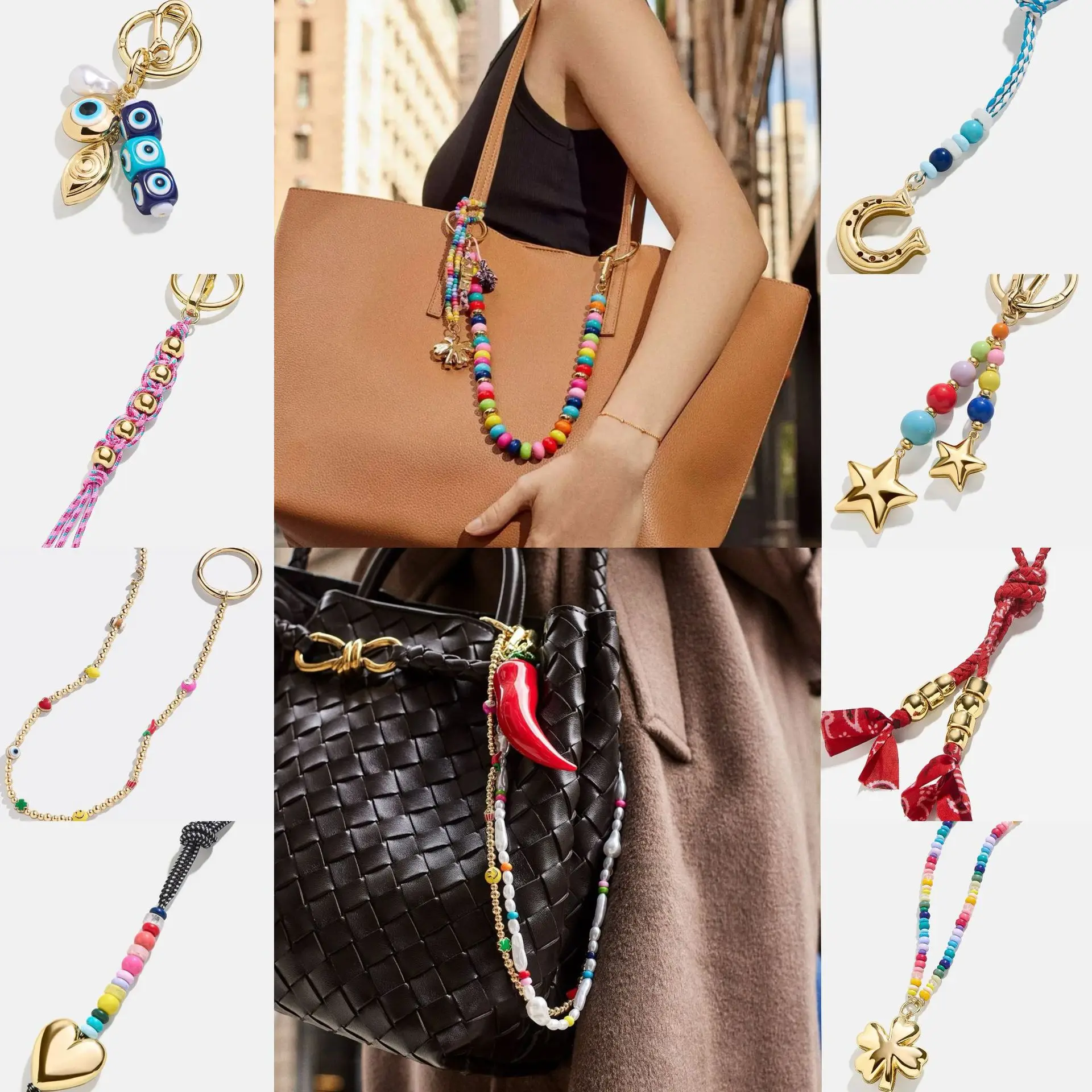 Fashion Handmade Woven Bag Charms Colorful Rope DIY Accessories Hot Selling Chili Bead Keychain For Women
Fashion Handmade Woven Bag Charms Colorful Rope DIY Accessories Hot Selling Chili Bead Keychain For Women