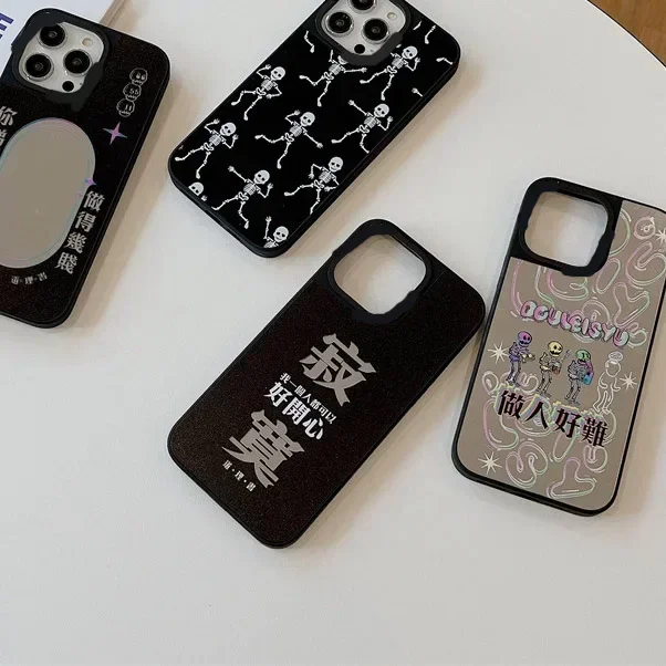 Skeleton Mirror Surface Phone Case Cover for IPhone 14 13 12 11 15 Pro Max Case for IPhone 15 Pro Max
Skeleton Mirror Surface Phone Case Cover for IPhone 14 13 12 11 15 Pro Max Case for IPhone 15 Pro Max