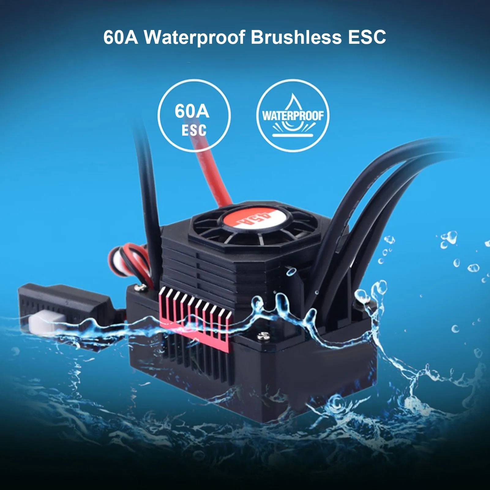 Waterproof F540 4370KV 4 Pole Brushless Motor 60A ESC Set with Heat Sink Combo for 1/10 RC Car F540 4370KV Brushless Motor Set
Waterproof F540 4370KV 4 Pole Brushless Motor 60A ESC Set with Heat Sink Combo for 1/10 RC Car F540 4370KV Brushless Motor Set