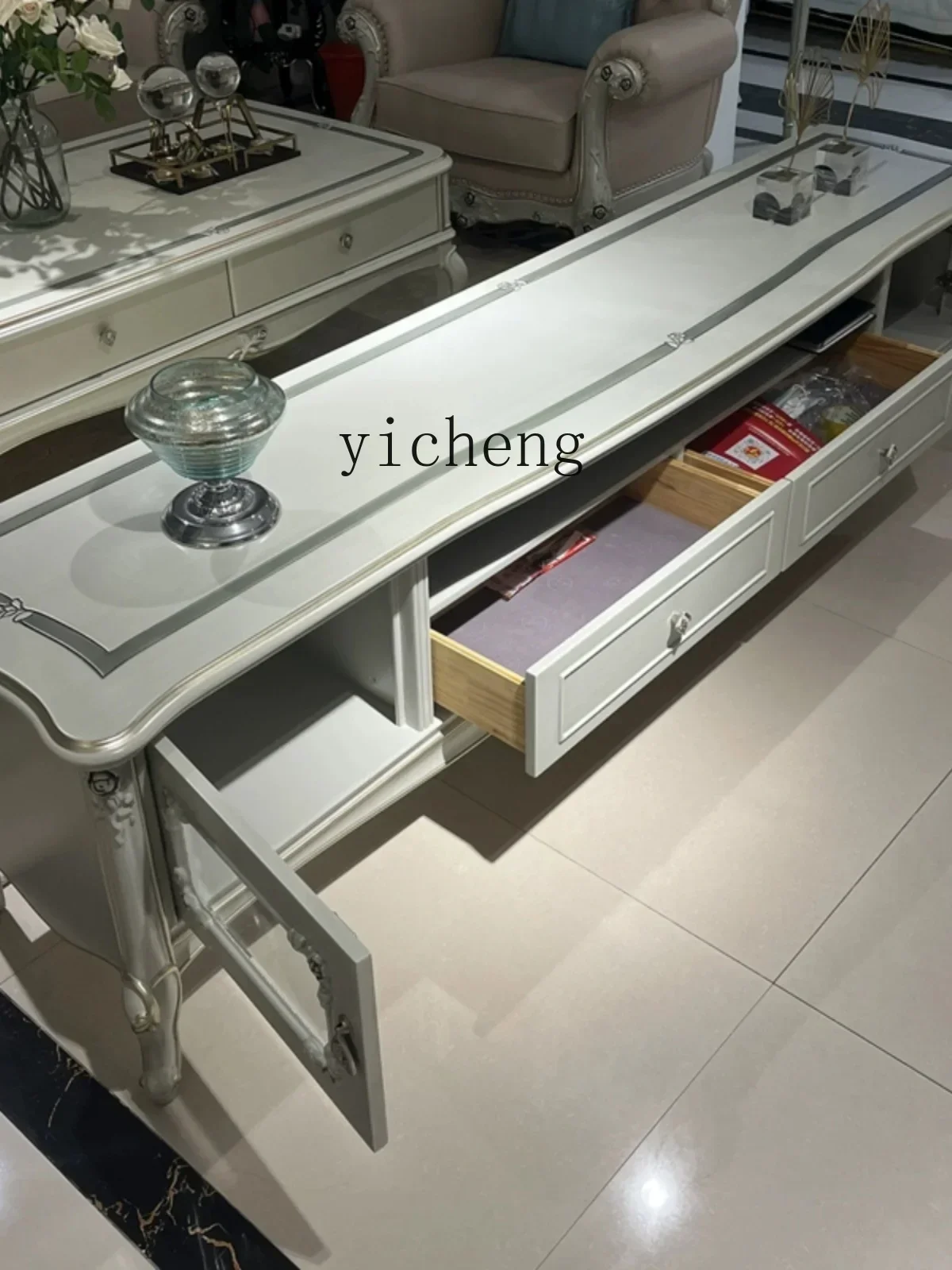 TV cabinet coffee table combination living room solid wood floor cabinet luxury furniture villa video cabinet carving
TV cabinet coffee table combination living room solid wood floor cabinet luxury furniture villa video cabinet carving