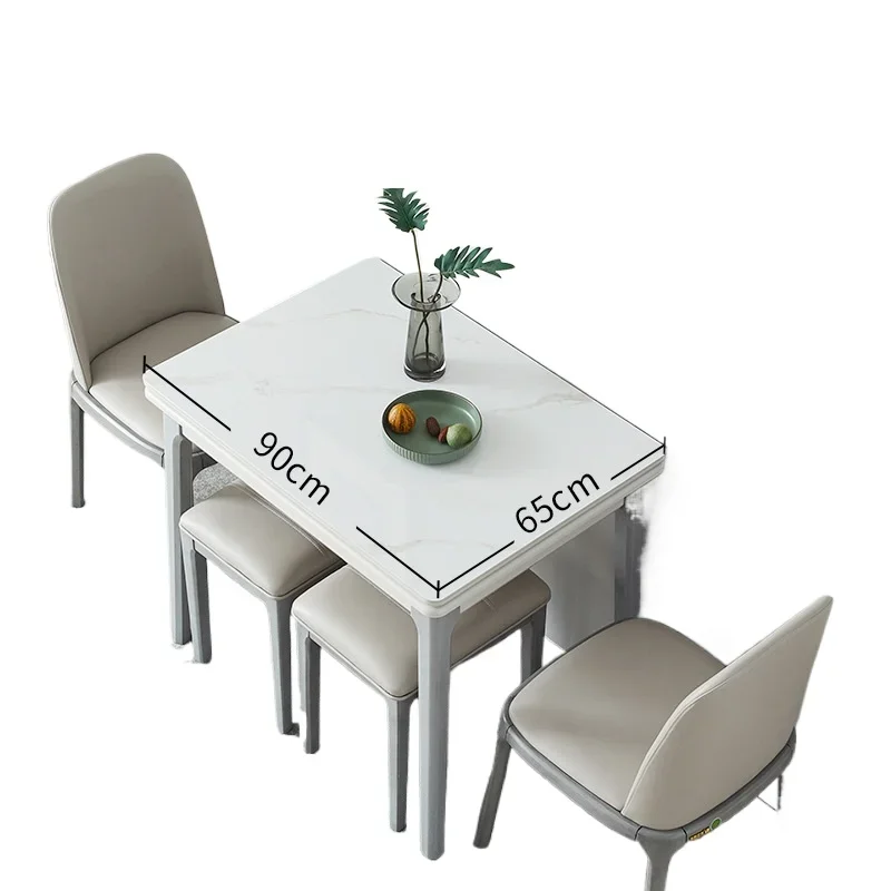 Household small apartment modern simple retractable solid wood dining table and chairs
Household small apartment modern simple retractable solid wood dining table and chairs