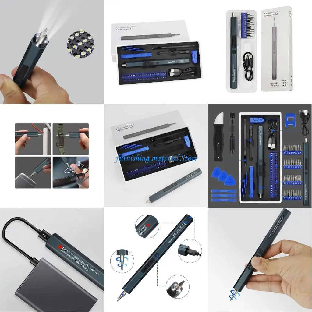 Y5GD 12 in 1 Electric Screwdriver with 330mA Battery USB Rechargeable Perfect for Disassembling Digital Devices
Y5GD 12 in 1 Electric Screwdriver with 330mA Battery USB Rechargeable Perfect for Disassembling Digital Devices