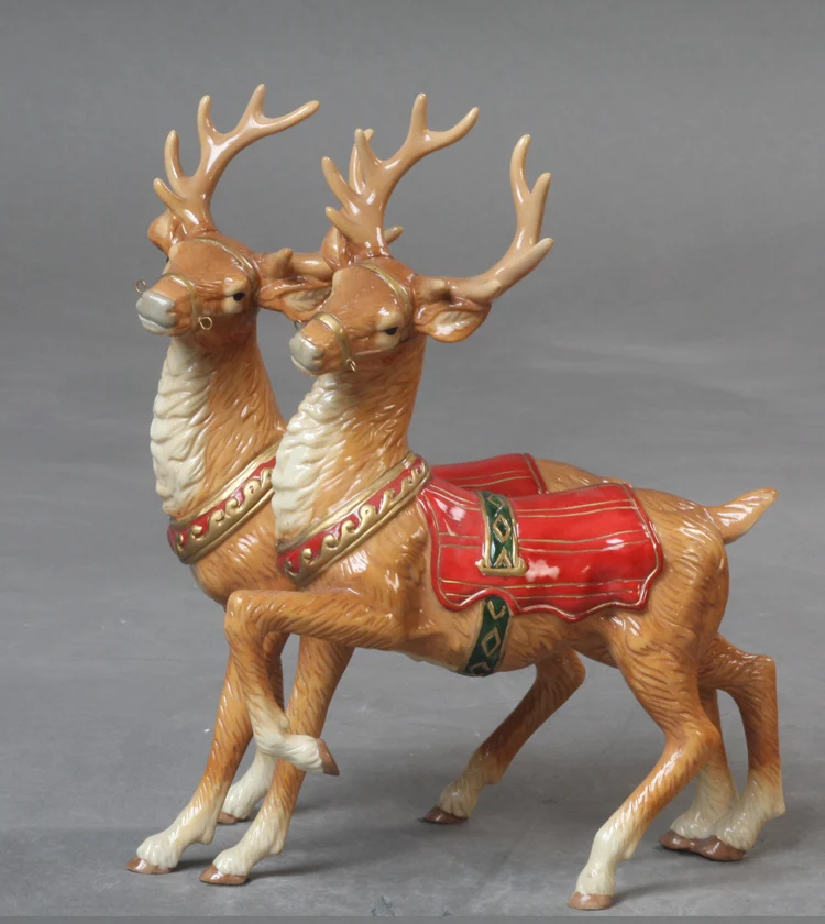 Home Decor Nordic Ceramic Christmas Elk Reindeer Sculpture New Year Tabletop Ornaments Christmas Window Scene Gift
Home Decor Nordic Ceramic Christmas Elk Reindeer Sculpture New Year Tabletop Ornaments Christmas Window Scene Gift