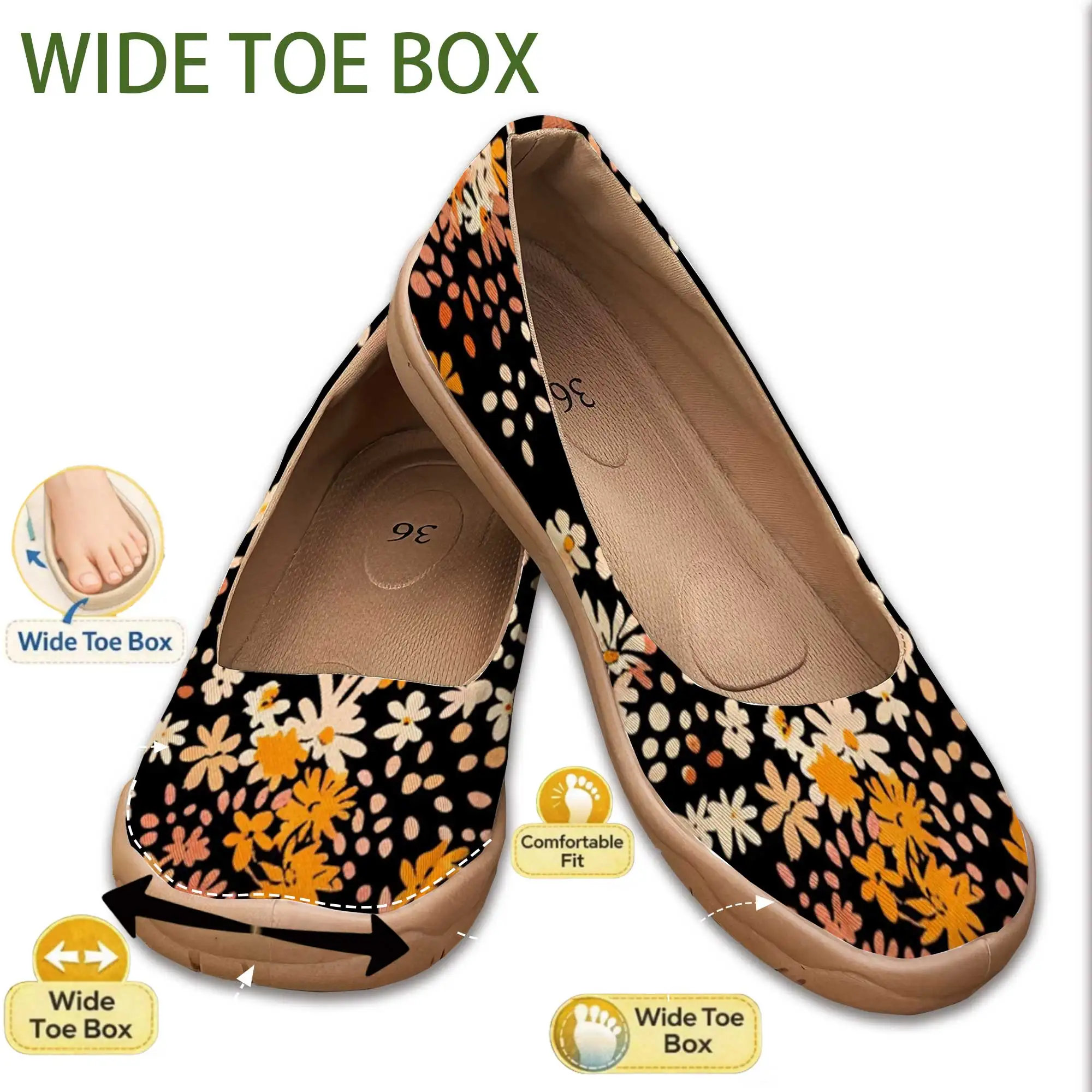Retro Floral Wide-Fit Slip-On Women's Shoes, Soft Sole, Shallow Opening, Comfortable for Wide Feet, Casual Mom Shoes
Retro Floral Wide-Fit Slip-On Women's Shoes, Soft Sole, Shallow Opening, Comfortable for Wide Feet, Casual Mom Shoes