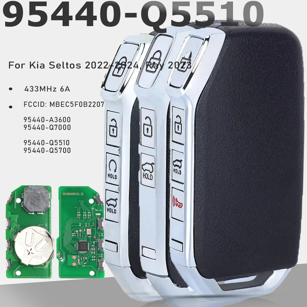 95440-A3600 95440-Q7000 95440-Q5510 95440-Q5700 Smart Remote Key Fob Keyless Go for Kia Ray 2023 , Seltos 2022-2024
95440-A3600 95440-Q7000 95440-Q5510 95440-Q5700 Smart Remote Key Fob Keyless Go for Kia Ray 2023 , Seltos 2022-2024