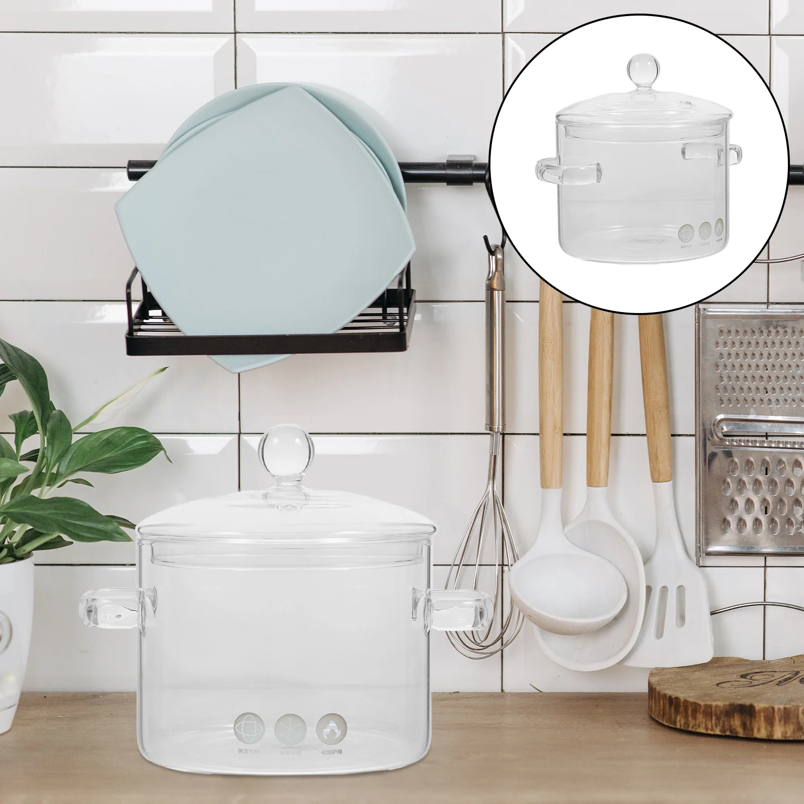 2Pcs High-Quality Glass Stew Pot Heat-Resistant for Multi-Use Cooking with Ergonomic Handles Glass Stew Pot Heat-Resistant
2Pcs High-Quality Glass Stew Pot Heat-Resistant for Multi-Use Cooking with Ergonomic Handles Glass Stew Pot Heat-Resistant