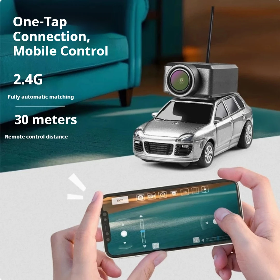 WLtoys 6401 Мини Радиоуправляемый автомобиль масштаба 1:64 Управление через приложение WiFi 2,4G Пульт дистанционного управления с FPV-камерой 720P Игрушка для детей и взрослых
WLtoys 6401 Мини Радиоуправляемый автомобиль масштаба 1:64 Управление через приложение WiFi 2,4G Пульт дистанционного управления с FPV-камерой 720P Игрушка для детей и взрослых