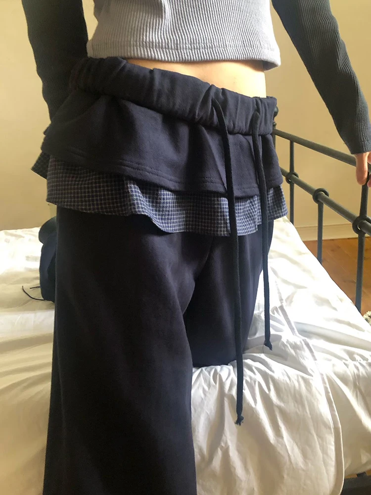 JMPRS Chic Ruffles Pants Women Korean Vintage Patchwork Sweatpants Autumn New Sweet Preppy Style Loose Casual Trousers Female
JMPRS Chic Ruffles Pants Women Korean Vintage Patchwork Sweatpants Autumn New Sweet Preppy Style Loose Casual Trousers Female