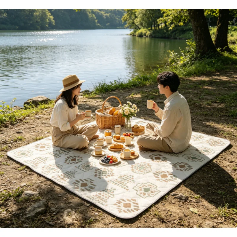 Thick Outdoor Picnic Blanket 2x2M Aluminum Film Base Moisture Resistant Camping Mat
Thick Outdoor Picnic Blanket 2x2M Aluminum Film Base Moisture Resistant Camping Mat