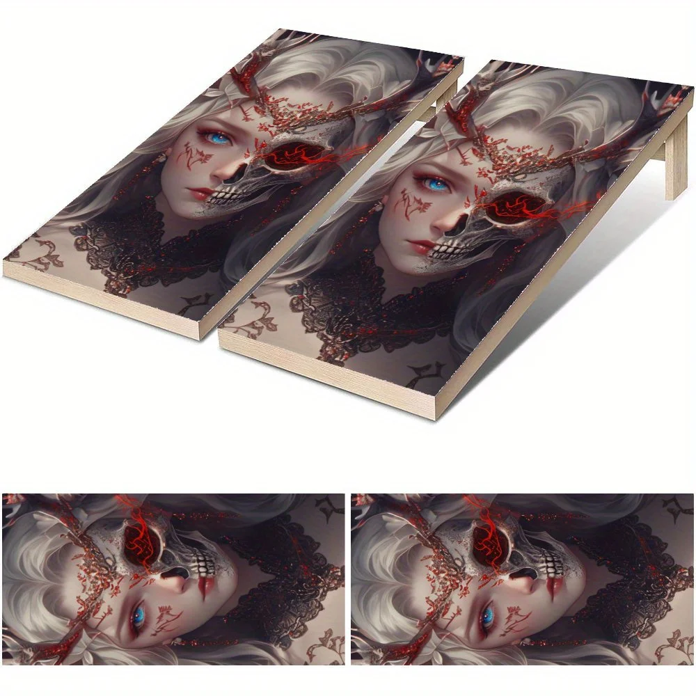 Enigmatic Twin Faced Waterproof Cornhole Board Vinyl Wraps, PVC Outdoor Game Board Design, Perfect for Sports & Leisure Activiti
Enigmatic Twin Faced Waterproof Cornhole Board Vinyl Wraps, PVC Outdoor Game Board Design, Perfect for Sports & Leisure Activiti