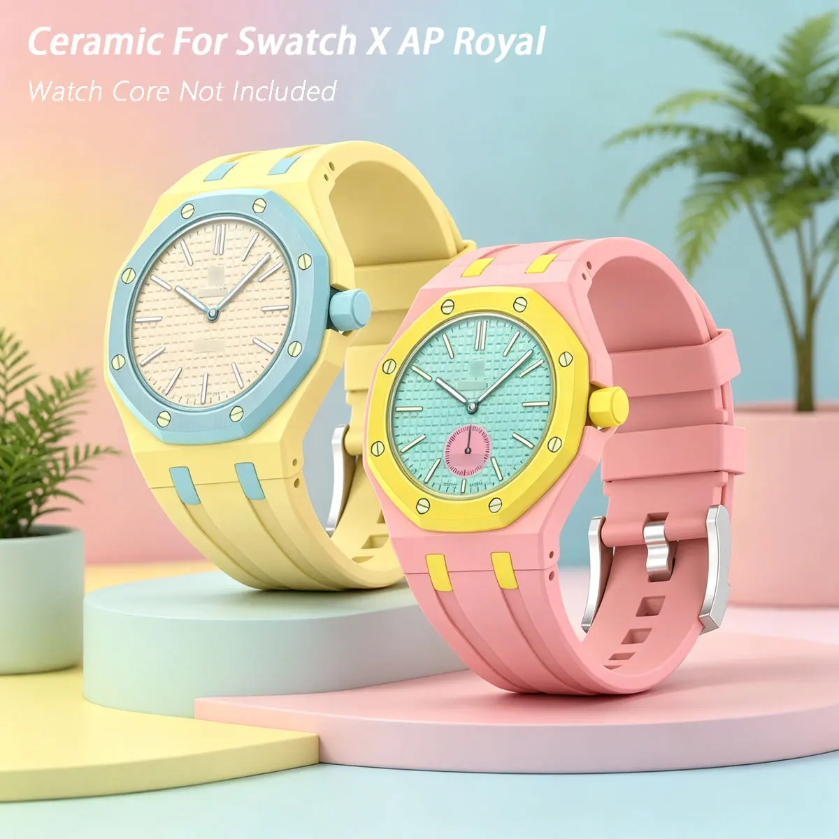 Ceramic Mod Kit for Swatch x AP Royal Pop Pocket Watch Change to Wristwatch Silicone Bracelet Correa
Ceramic Mod Kit for Swatch x AP Royal Pop Pocket Watch Change to Wristwatch Silicone Bracelet Correa