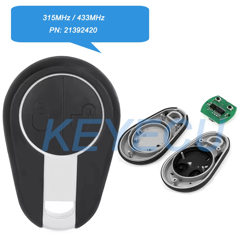 Remote Smart Car Key Fob 2 Buttons 315MHz /433MHz ID48 for Volvo Evro 5 VNL VNM FM FH VN FL Euro 5 Truck 2008‑2021 21392420
Remote Smart Car Key Fob 2 Buttons 315MHz /433MHz ID48 for Volvo Evro 5 VNL VNM FM FH VN FL Euro 5 Truck 2008‑2021 21392420