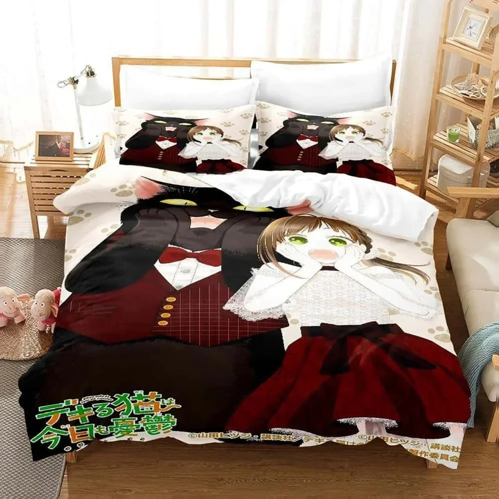 3D Kawai The Masterful Cat Is Depressed Again Today Printed Bed Set Duvet Cover Pillowcase Bedding Set Linen Sheet Quilt Cover
3D Kawai The Masterful Cat Is Depressed Again Today Printed Bed Set Duvet Cover Pillowcase Bedding Set Linen Sheet Quilt Cover