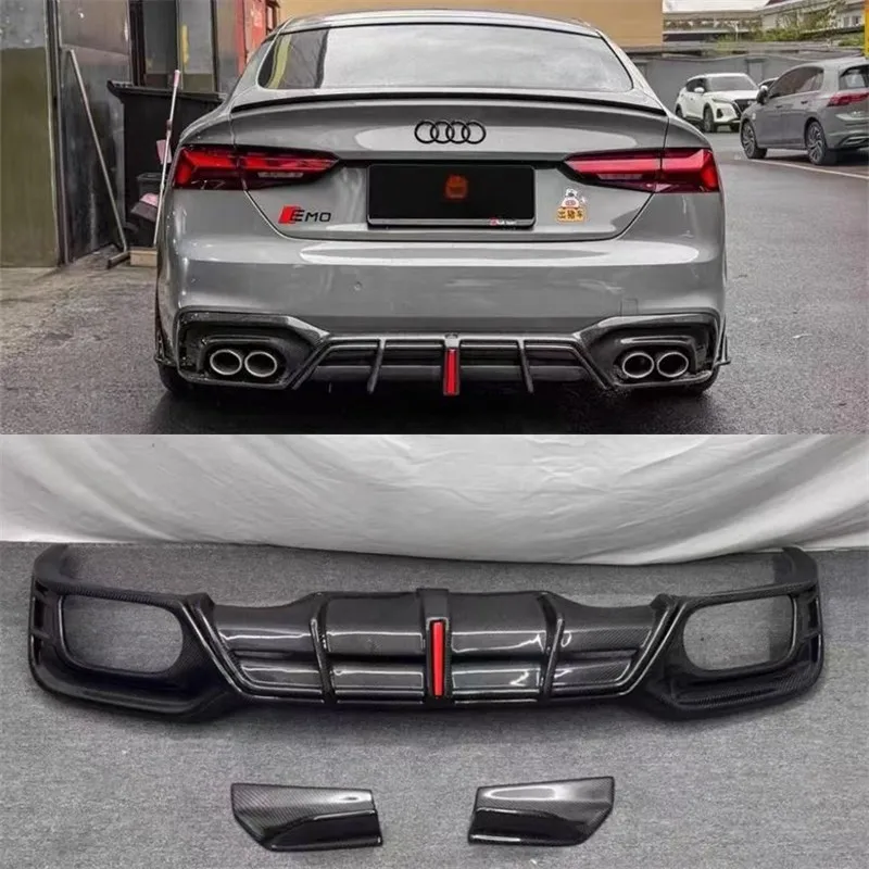 Для Audi S5 A5 2021-2024 задний бампер из настоящего углеродного волокна, диффузор для губ, угловые разветвители выхлопных газов, спойлер, аксессуары, комплект кузова
Для Audi S5 A5 2021-2024 задний бампер из настоящего углеродного волокна, диффузор для губ, угловые разветвители выхлопных газов, спойлер, аксессуары, комплект кузова