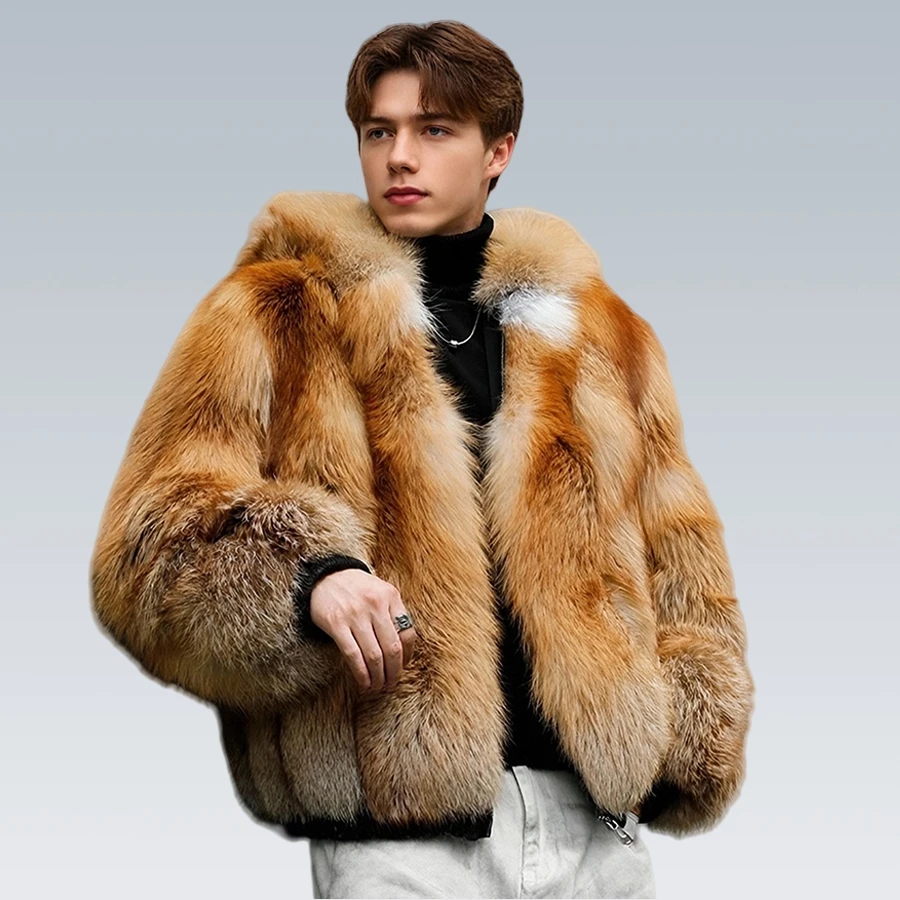 New Fox Fur Coat For Men Hooded Comfortable Thickened Winter Coat Natural Warm Fur Top Best Selling Real Fur Coat
New Fox Fur Coat For Men Hooded Comfortable Thickened Winter Coat Natural Warm Fur Top Best Selling Real Fur Coat