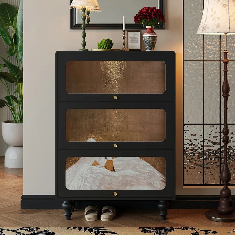 Retro home shoe cabinet, entrance cabinet, household living room integrated against the wall storage cabinet
Retro home shoe cabinet, entrance cabinet, household living room integrated against the wall storage cabinet