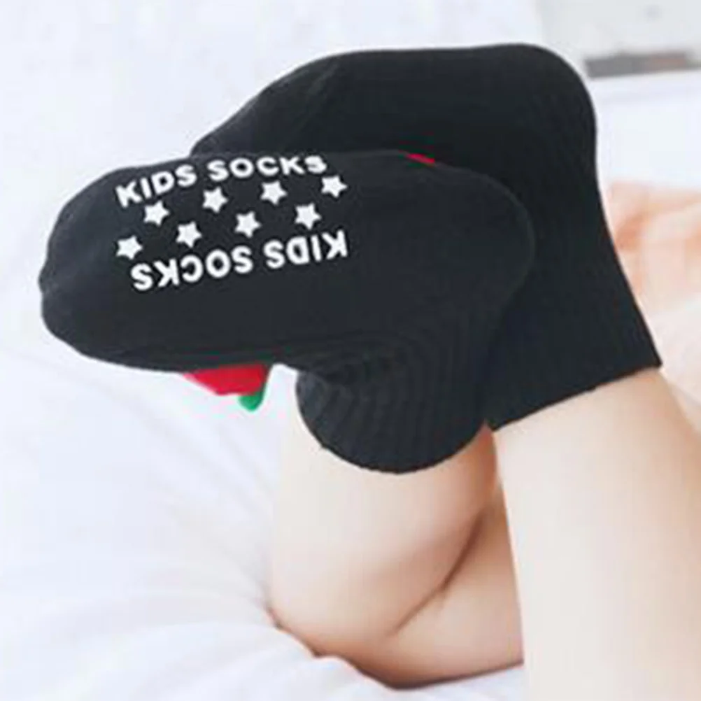 Anti-Slip Baby Floor Socks Black Strawberry Size 1-3 Years Old Winter Autumn Toddler Cotton Footwear Infant Stockings
Anti-Slip Baby Floor Socks Black Strawberry Size 1-3 Years Old Winter Autumn Toddler Cotton Footwear Infant Stockings