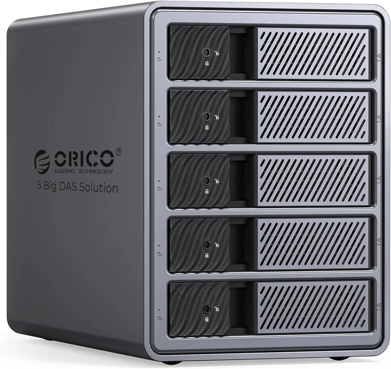 5 Bay RAID Enclosure USB 3.0 for 3.5" HDD, Max 110TB, 8 RAID Modes
5 Bay RAID Enclosure USB 3.0 for 3.5" HDD, Max 110TB, 8 RAID Modes