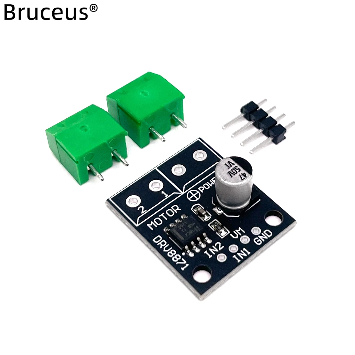 DRV8871 H-Bridge Brushed DC Motor Driver Breakout Board PWM 3.6A Max 6.5-45V Internal Current Sense for DIY Robotics
DRV8871 H-Bridge Brushed DC Motor Driver Breakout Board PWM 3.6A Max 6.5-45V Internal Current Sense for DIY Robotics