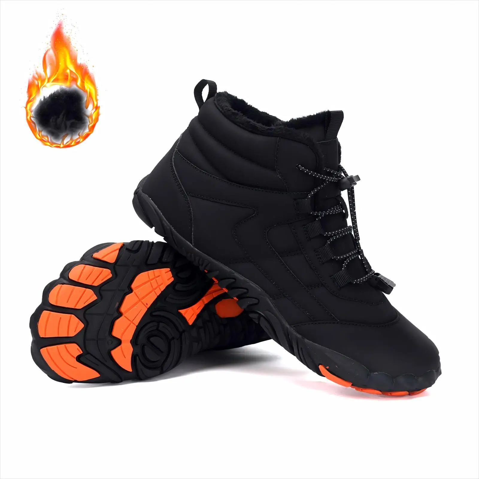 Mens Hiking Shoes High Top Winter Snow Barefoot Casual Shoes Lined Warm Plush Comfort Anti Slip Male Outdoor Hiking Work Shoes
Mens Hiking Shoes High Top Winter Snow Barefoot Casual Shoes Lined Warm Plush Comfort Anti Slip Male Outdoor Hiking Work Shoes