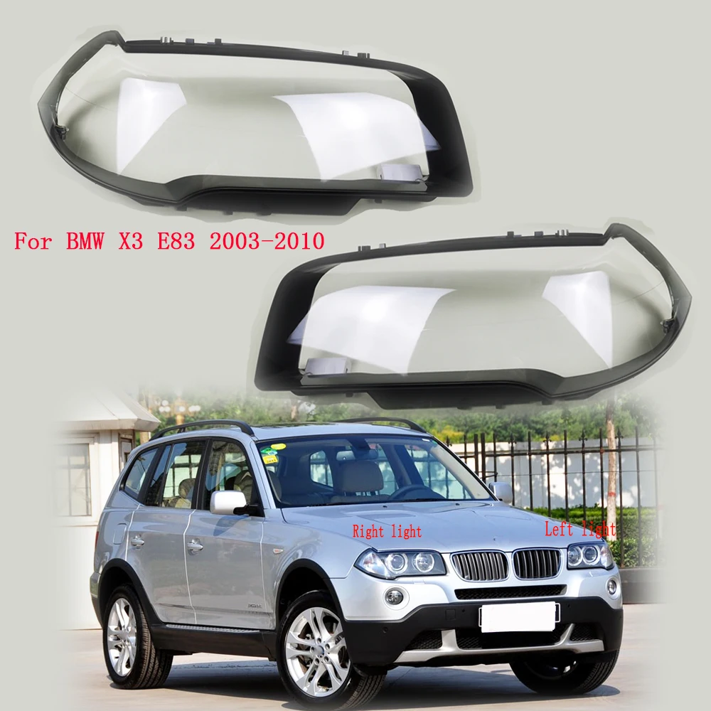 Подходит для BMW X3 E83 2003-2010, крышка передних фар автомобиля, водонепроницаемая прозрачная линза для фар, замена оригинального корпуса фары
Подходит для BMW X3 E83 2003-2010, крышка передних фар автомобиля, водонепроницаемая прозрачная линза для фар, замена оригинального корпуса фары
