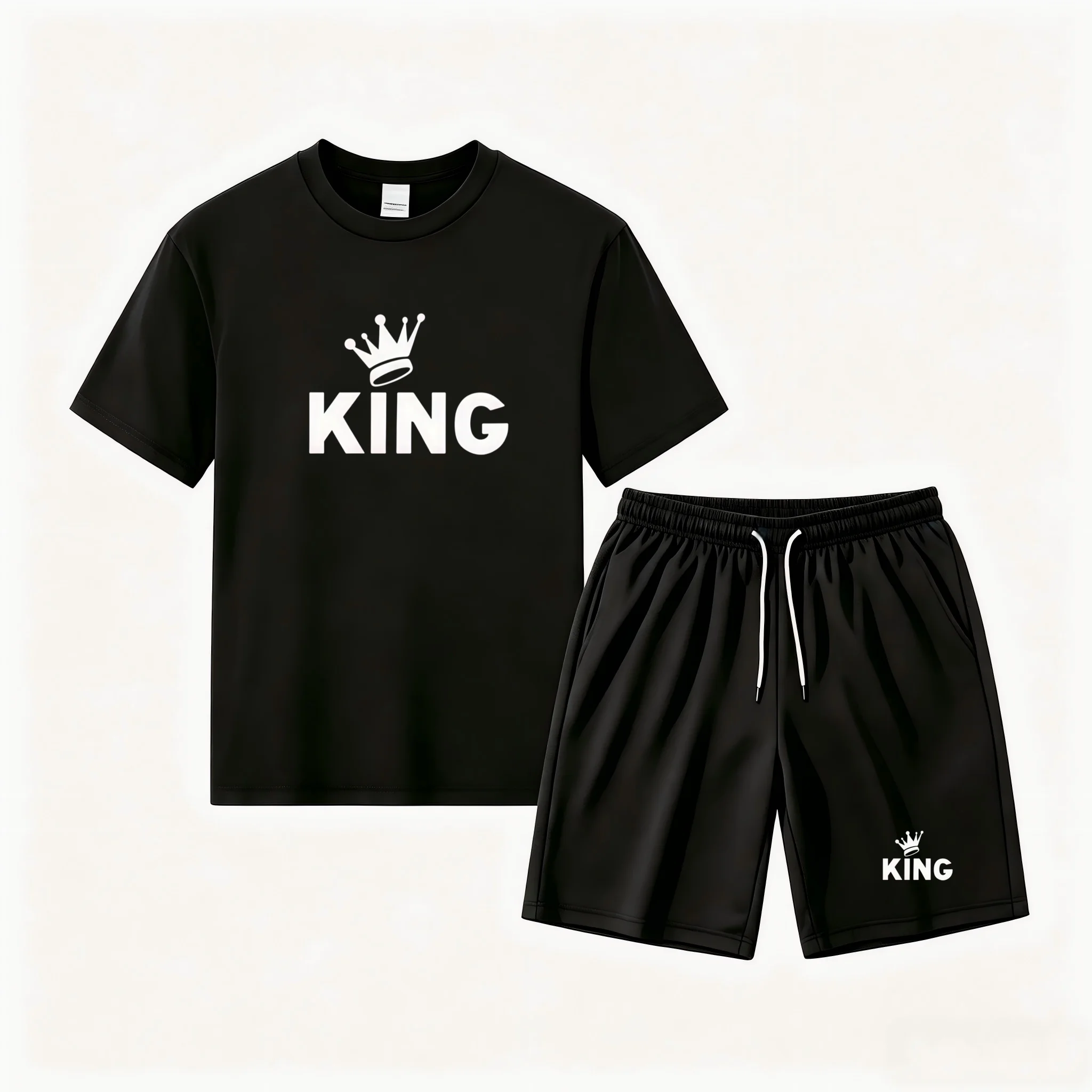 Mens King Crown Print Mesh T Shirt And Shorts Set Breathable Quick Dry Versatile Standard Eu Sizes Comfy Summer Sportswear
Mens King Crown Print Mesh T Shirt And Shorts Set Breathable Quick Dry Versatile Standard Eu Sizes Comfy Summer Sportswear