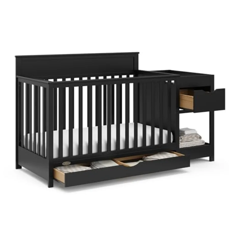 Graco Shiloh 5-in-1 Convertible Crib and Changer with Drawer GREENGUARD Gold Certified Baby Crib Crafted from Wood, Converts to
Graco Shiloh 5-in-1 Convertible Crib and Changer with Drawer GREENGUARD Gold Certified Baby Crib Crafted from Wood, Converts to