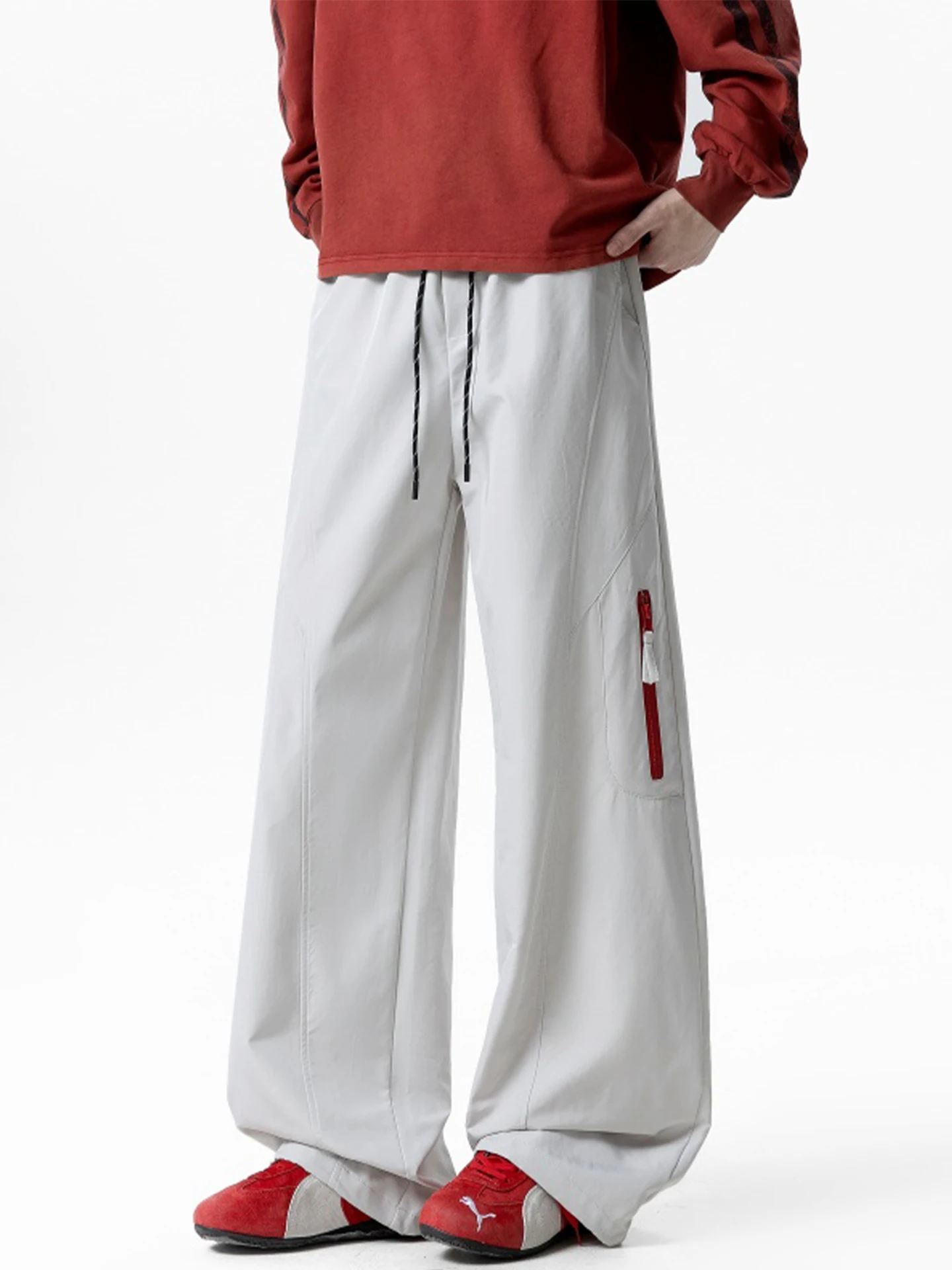 Men's Outdoor Climbing Soft ell Fce Pants Autumn Trendy Brand Windproof Waterproof Casual Wide Leg Straight Tube Pants
Men's Outdoor Climbing Soft ell Fce Pants Autumn Trendy Brand Windproof Waterproof Casual Wide Leg Straight Tube Pants